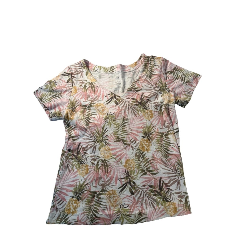 J.Jill Top V-neck Xs Petite hundred percent puma cotton